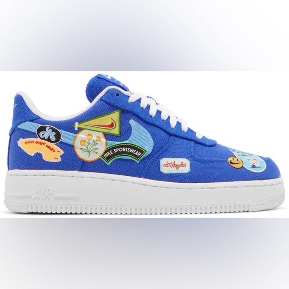 NIKE Women’s Air Force 1 ‘07 Anniversary Edition, racer blue, Sz 8